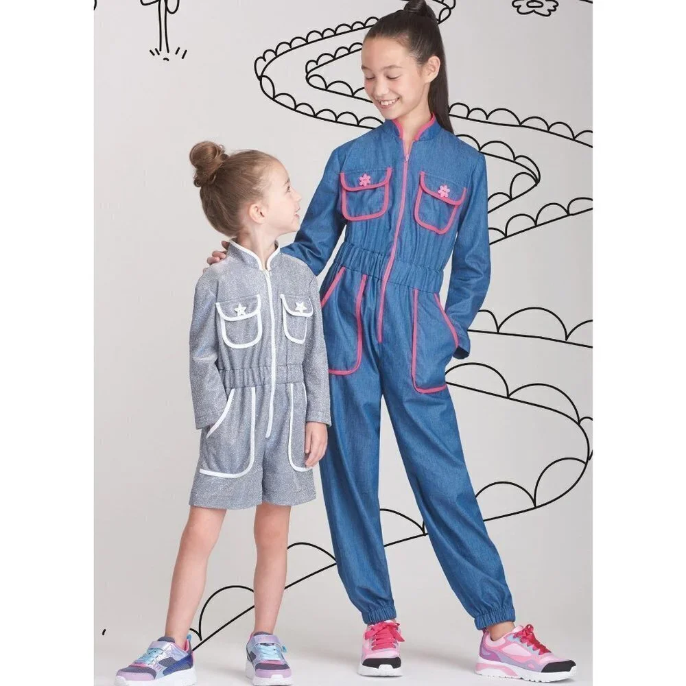 Simplicity Sewing Pattern 9722 R11705 Jumpsuit Romper Dress Girls‎ Size 3-6